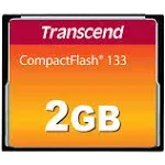 Transcend 2 GB 133x CompactFlash Memory Card TS2GCF133