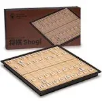 Yellow Mountain Imports Shogi Japanese Chess Magnetic Travel Game Set - 9.75-Inch