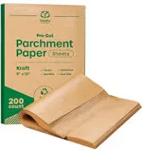 Comfy Package 12 x 16 Inch Pre-Cut Parchment Paper Sheets