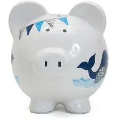 Child to Cherish Ceramic Piggy Bank for Boys (Barnyard)