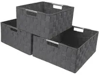 Sorbus Woven Basket Bin Set