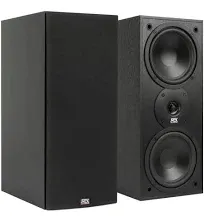 MTX Audio MONITOR60I 6.5" 2-Way Monitor Series Bookshelf Speakers, Black