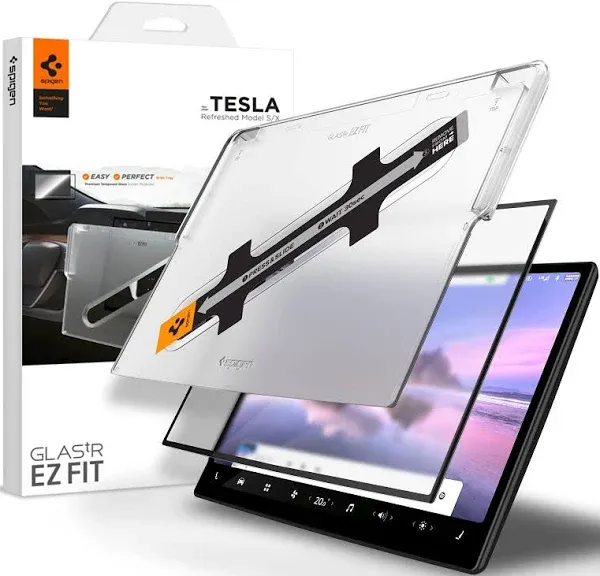 Spigen Tempered Glass Screen Protector GlasTR EZ FIT for Tesla Model S/X 17&#034;