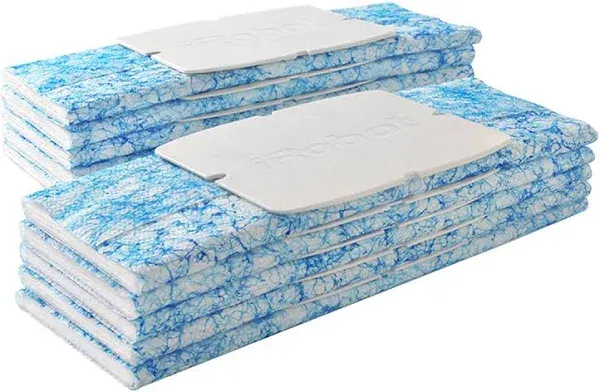 iRobot Braava Jet Washable 7 Wet Mopping 7 Dry Sweeping Cleaning Pads Blue White