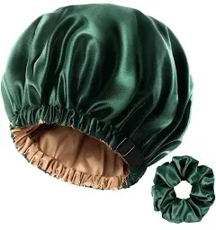 Yanibest Satin Bonnet Silk Bonnet for Women Sleeping Double Layer Satin Hair Bonnet Bonnets for Curly Natural Hair