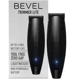 Beard Travel Trimmer Lite for Men - Black Edition Cordless Trimmer, 4 Hour Re...