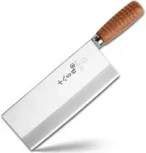 Cleaver Knife Meat Cleaver 8-inch Professional Chef Knife Stainless Steel Veg...