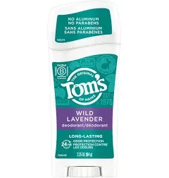 Tom's of Maine Natural Long-Lasting Desodorante em Bastão Lavanda 2,25 Oz (Pacote com 2)