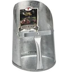 Little Giant 9204 Galvanized Feed Scoop, 4 Qt.