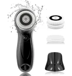 TOUCHBeauty Facial Cleansing Brush for Men Face Scrubber with Advanced PBT Bristles Spin Brush & Stand, Facial Cleansing System Designed for Men | Dual Speed, Waterproof, Battery Powered TB-0759M