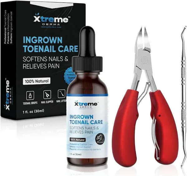 Ingrown Toenail Treatment - Complete 3 in 1 Ingrown Toenail Removal Kit + Pain R