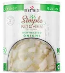 READYWISE -Simple Kitchen, Dehydrated Chopped Onions, 250 Servings, MRE, Emergency Food Supply, Gluten Free, Onions, Canned Vegetables, Diced Onions, Freeze Dried Food, Camping, Survival Food, 10 Can