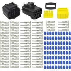 Wmycongcong 3 Kits 8 Pin Way Waterproof Electrical Connector Plug