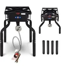 ARC 200,000BTU Propane Burner Camp Stove for Outdoor cooking,with Removable Legs,ideal for Woks, Skillets and Pots