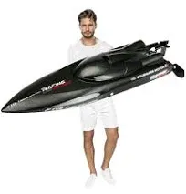 SOWOFA Laggest RC Speed Boat 2.4G 4WD 55KM/H Remote Control Brushless Watercraft for Hobbies Adult Favor 25.5Inches Feilun FT011