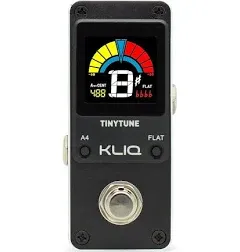 KLIQ TinyTune Tuner Pedal for Guitar and Bass - Mini - Chromatic - with Pitch...