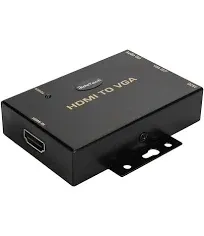 JideTech HDMI to VGA Converter with 3.5mm Audio Supports 1080p for PC Laptop Display Computer Mac Projector