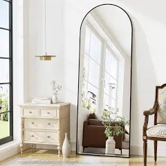 Zmycz Arched Floor Mirror Full Length Mirror Mirror Hanging or Leaning