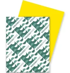 Astrobrights Colored Card Stock, 8-1/2 x 11, Yellow, 250 Sheets (WAU22731)