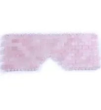 TGS Gems Natural Gemstone Jade Sleep Mask, Rose Quartz Eye Mask, Anti Aging Hot or Cold Using Stone Eye Mask