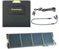 Greenmagic Portable 400 Watt Solar Panel, 39V Foldable, Durable Foldable, Durable Compatiable with Most 40v Portable Solar Generator, Power Station on The Market