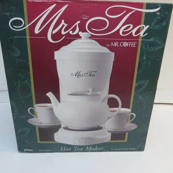 Mrs Tea for Two Electric Automatic Drip Hot Tea Maker by Mr Coffee 15oz Teapot