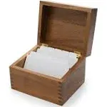 Ironwood Gourmet Acacia Wood Recipe Box