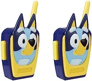 Kiddesigns Inc 2-Piece Bluey Walkie Talkies Outdoor Toys in Yellow