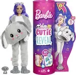 Barbie Cutie Reveal Doll with Puppy Plush Costume &amp; 10 Surprises Including Mini