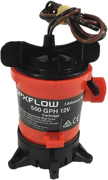 Johnson Pumps Jp-32503 Cartridge Bilge Pump, 500Gph, 12V