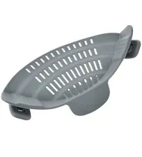 Kitchen Gizmo Snap N Strain Strainer, Clip On Silicone and