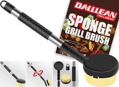 BBQ Grill Brush Bristle Free for Outdoor Grill, Grill Accessories with Sponge 