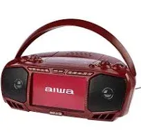 Aiwa Portable 7 Inch Screen DVD CD player Bluetooth BOOMBOX - Rose Gold ~ NEW!!!