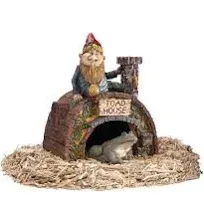 Design Toscano Garden Gnome's Toad House Statue