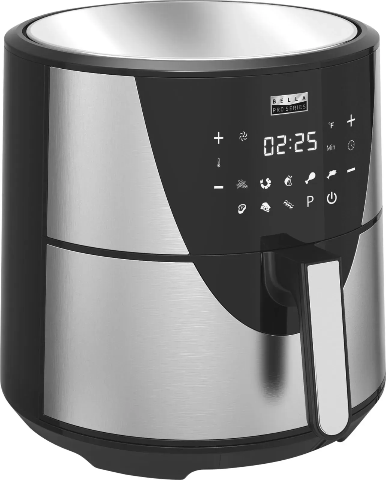 bella PRO - 8-qt. Digital Air Fryer - Stainless Steel