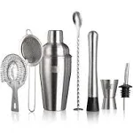 Vacu Vin 7pc Stainless Steel Cocktail Set Silver Brand New