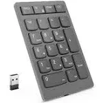 Lenovo Go Wireless Numeric Keypad - Keypad - Wireless - 2.4 GHz - Key Switch: Scissor-Key - Storm Gray - Retail - 4Y41C33791