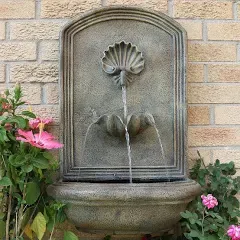 Sunnydaze Seaside Electric Wall Fountain, 27 Inch Tall - Multiple Options Available