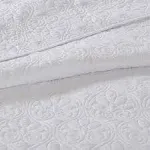 Madison Park Coverlet Set Floral Mansfield 3-Piece White King/Cal King Polyester