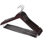 Honey-Can-Do Honey Can Do Contoured Cherry Suit Hangers, 6 Pack HNG-09042 Natural