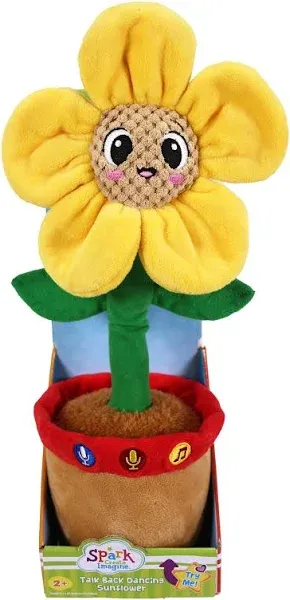 Imagine Learning Bilingual Talking and Dancing Plush Sunflower, Lights Up