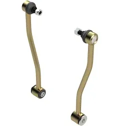 JL Wrangler (2018+) Rear Offset Sway Bar Links, 12", Extended Length, No Modifications Required, OE Quality Fit and Finish, Gold Zinc Chromate Finish, Easy Installation, Made in USA