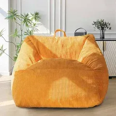  Bean Bag Chair, Floor Sofa with Handle, Bean Bag Chairs for Standard Dark Grey