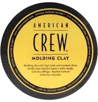 American Crew Molding Clay 3Oz 2 Pack High Hold Medium Shine Natural Finish