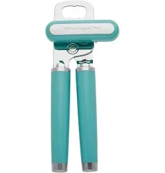 KitchenAid Can Opener Kitchen Manual Turn Stainless Steel Blade - Aqua Sky HAQA