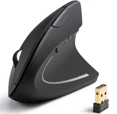 Anker 2.4GHz Wireless Vertical Ergonomic Optical Mouse 1600 DPI A7852M NO Dongle