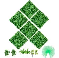 VEVOR Artificial Boxwood Panels,Boxwood Hedge Wall Panels,Artificial Grass Wall