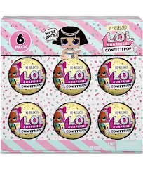 L.O.L. Surprise! Confetti Pop Pharaoh Babe 6 Re-released Dolls Each with 9 Surprises Doll Playset, 9 Pieces