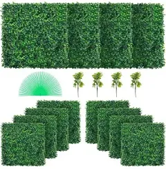 VEVOR Artificial Boxwood Panels,Boxwood Hedge Wall Panels,Artificial Grass Wall