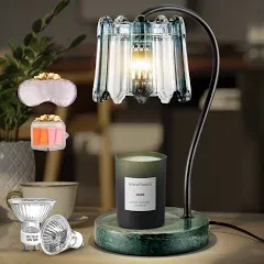 Candle Warmer Lamp with Timer &amp; Dimmer, Electric Candle Warmer with 2 Bulbs, ...